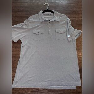 Kuhl Mens Heather‎ Olive Green SS Pockets Lightweight Engineered Polo Shirt XXL